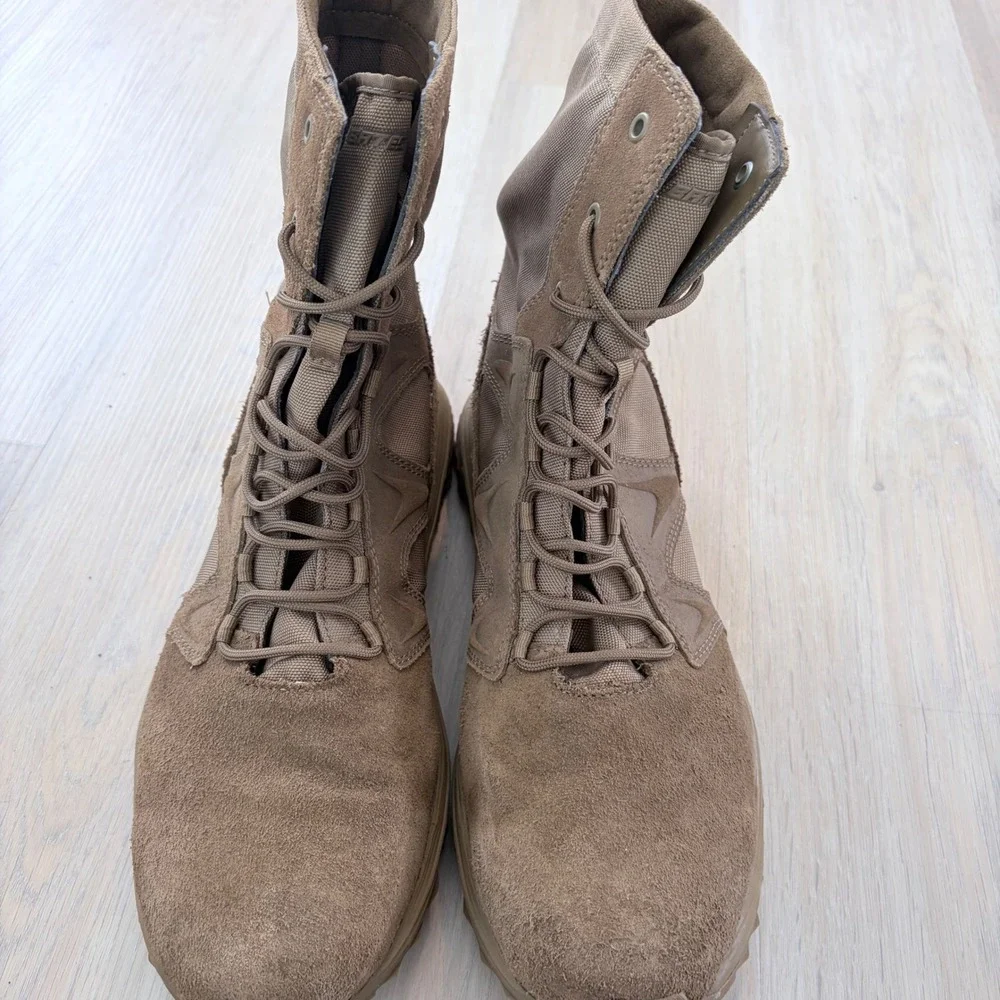 Bates Rush Mid Tactical Boots Coyote Brown Suede E01088 Mens 14 Medium